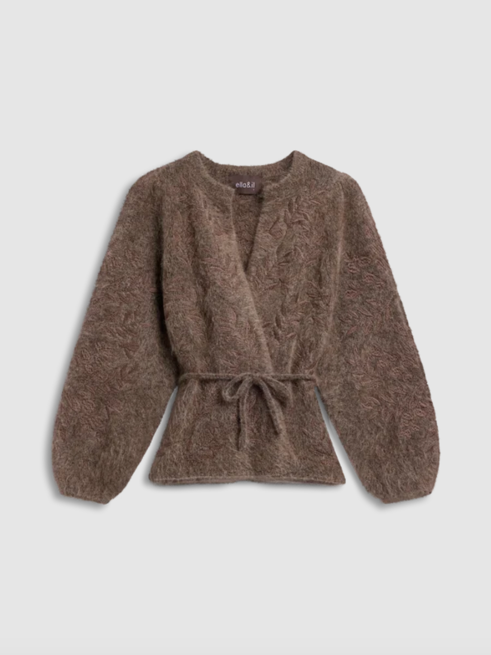 Fiola Chunky Cardigan, Brown