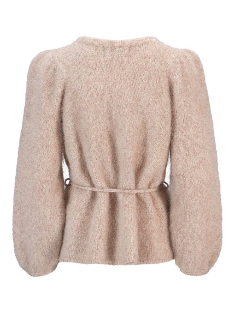 Fredrikke Chunky Cardigan, Beige Melange