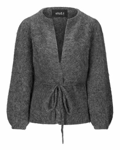 Fredrikke Chunky Cardigan, Charcoal