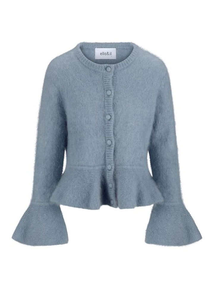 Ella &amp; il denim blå cardigan - forfra