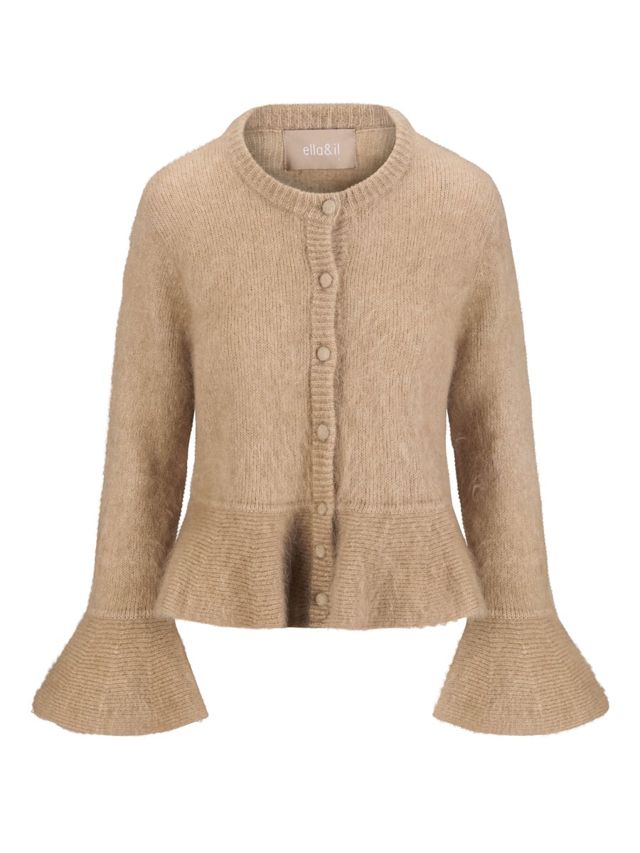 Maren Chunky Cardigan, Hazel Beige