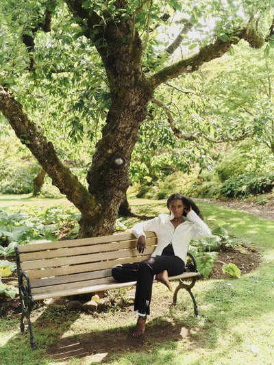 Nelly Alpaca Cardigan, Ivory fra Ella & il - bilde 3