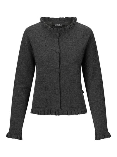 Silje Merino Jacket, Dark grey melange fra Ella & il hos Tråkk Inn