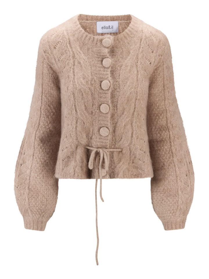 Sophia Chunky Cardigan, Hazel Beige