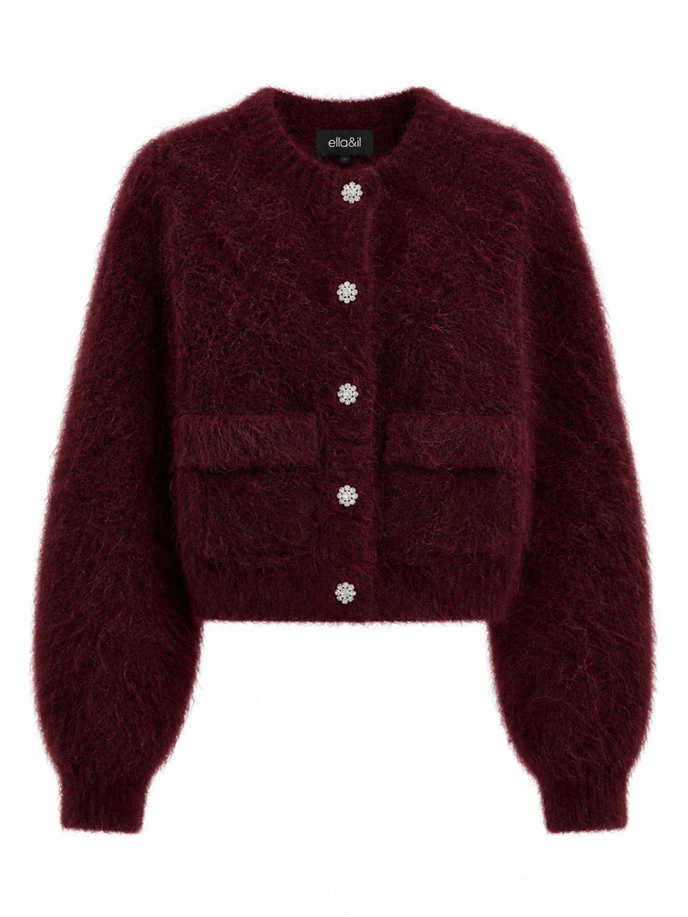 Ella & il oxblood cardigan - forfra