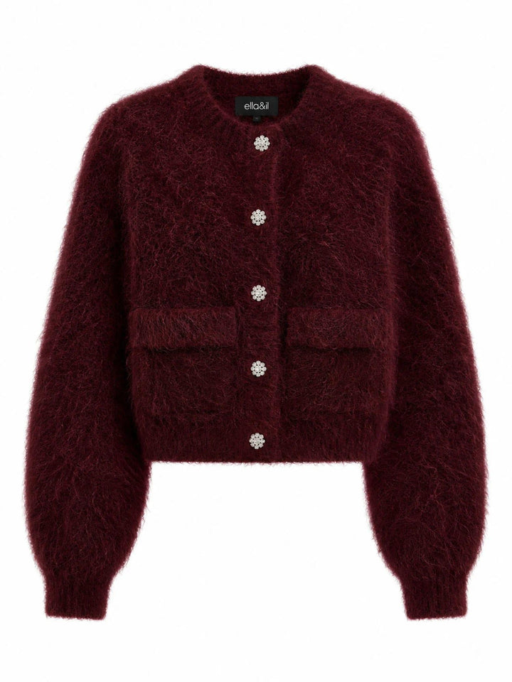 Ella &amp; il oxblood cardigan - forfra