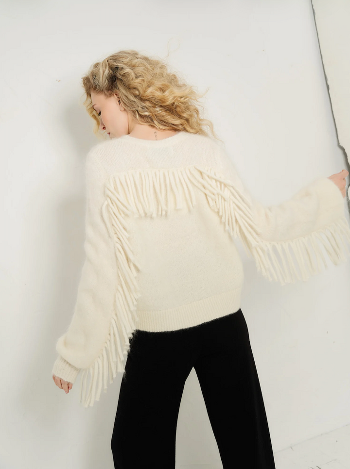 Isabel Chunky Sweater, Bright White