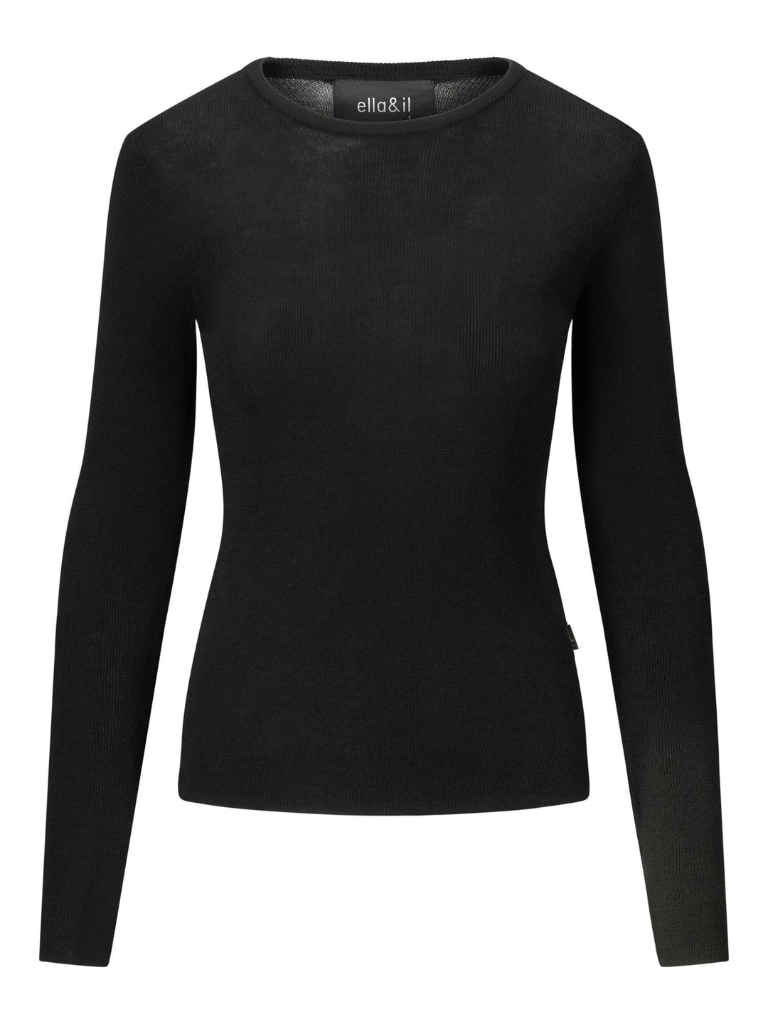 Lyla Merino Sweater, Black