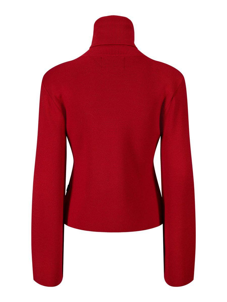 Poneh Merino Sweater, Bright Red