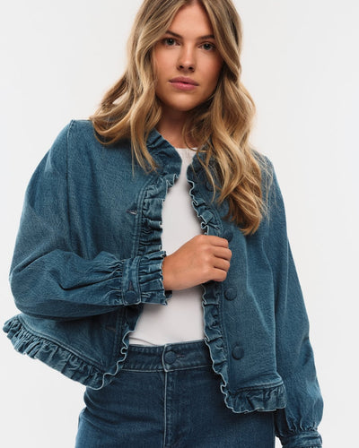 Betty Denim Jacket, Denim Medium Wash
