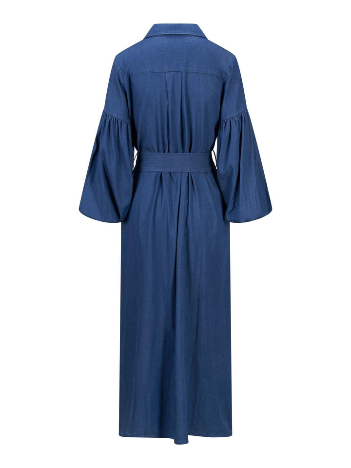 Inez Tencel Dress, Dark Blue