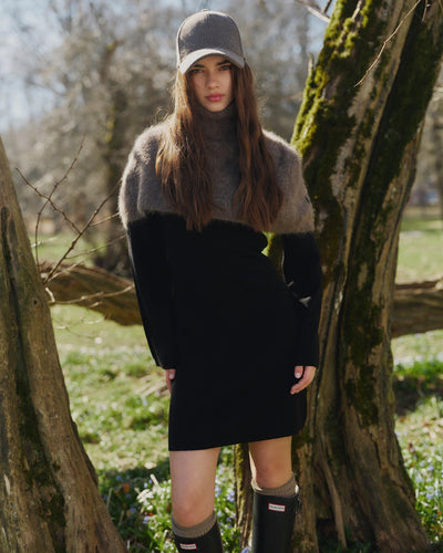 Melina Merino Dress, Black