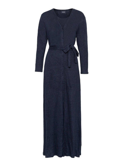 Olea Linen Dress, Navy