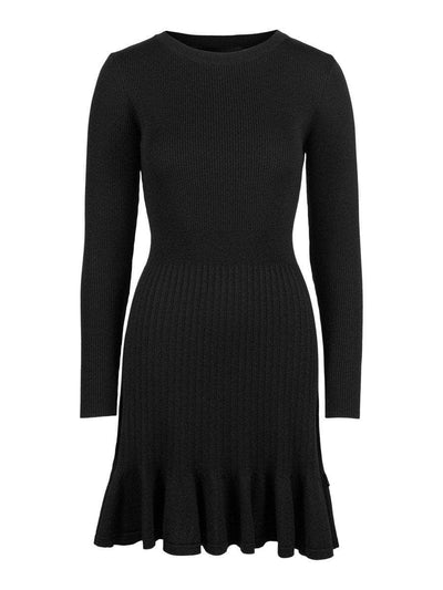 Oline Merino Dress, Black