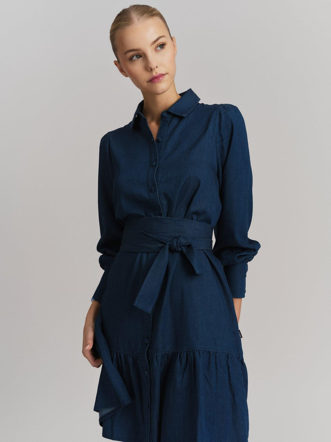 Silja Tencel Dress, Dark blue