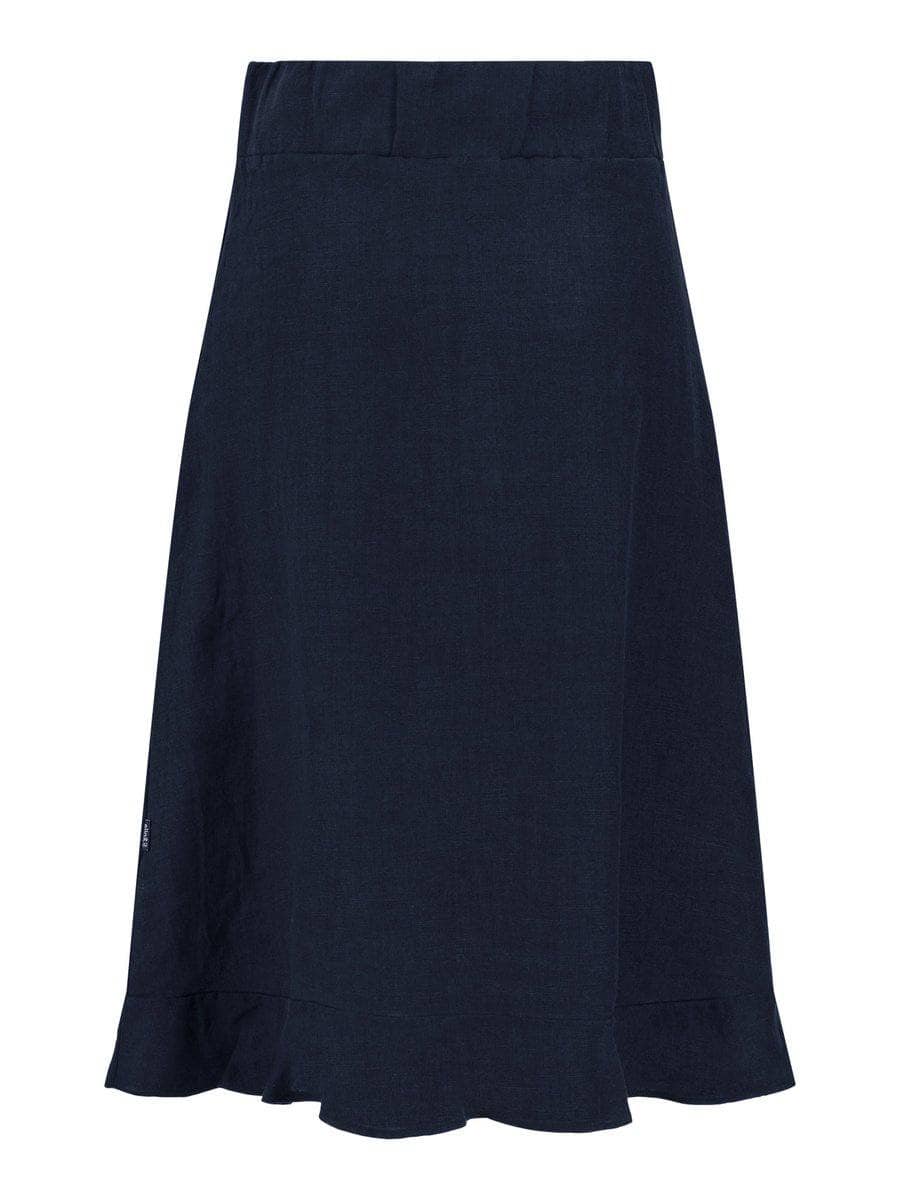 Franca Linen Skirt, Navy