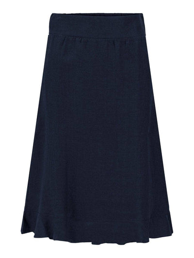 Franca Linen Skirt, Navy