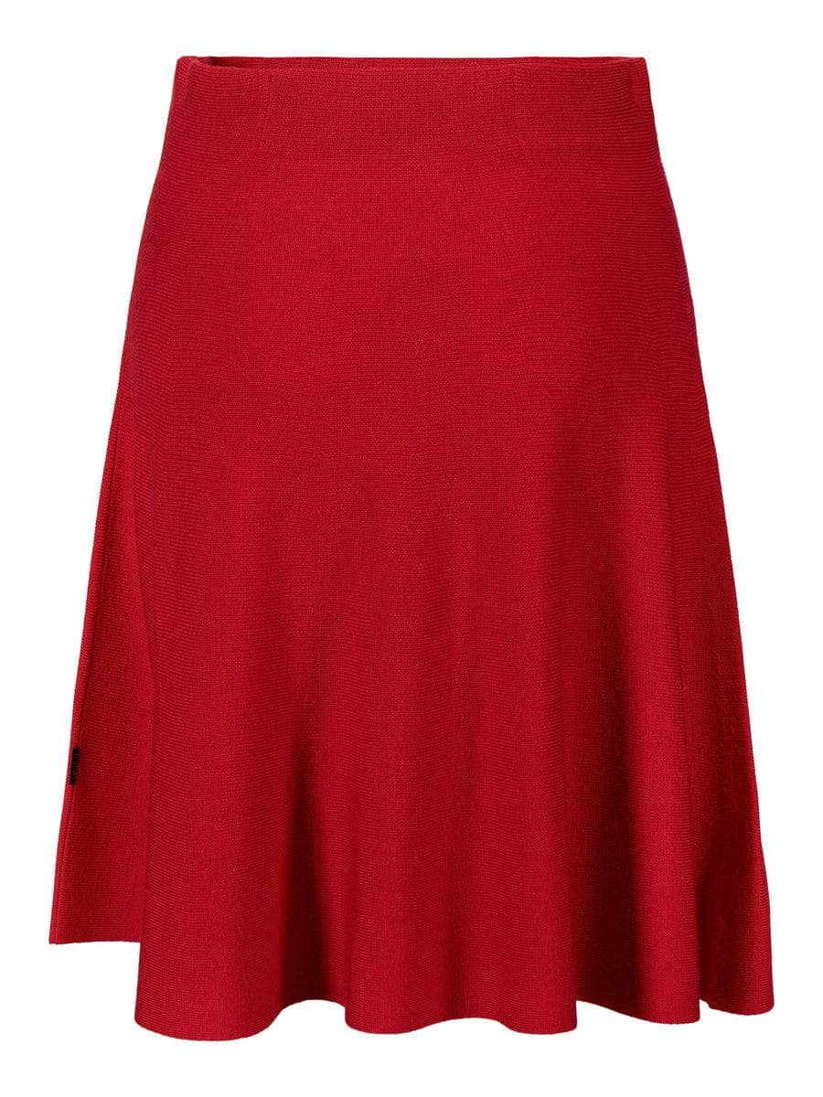 Triny Merino Skirt, Bright Red