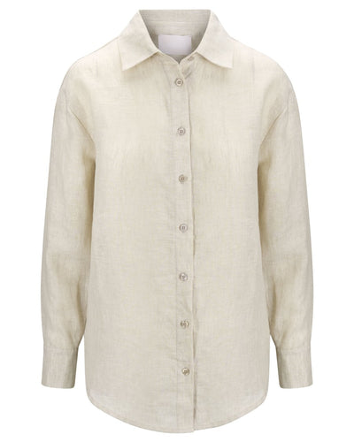 Livia Linen Shirt, Beige