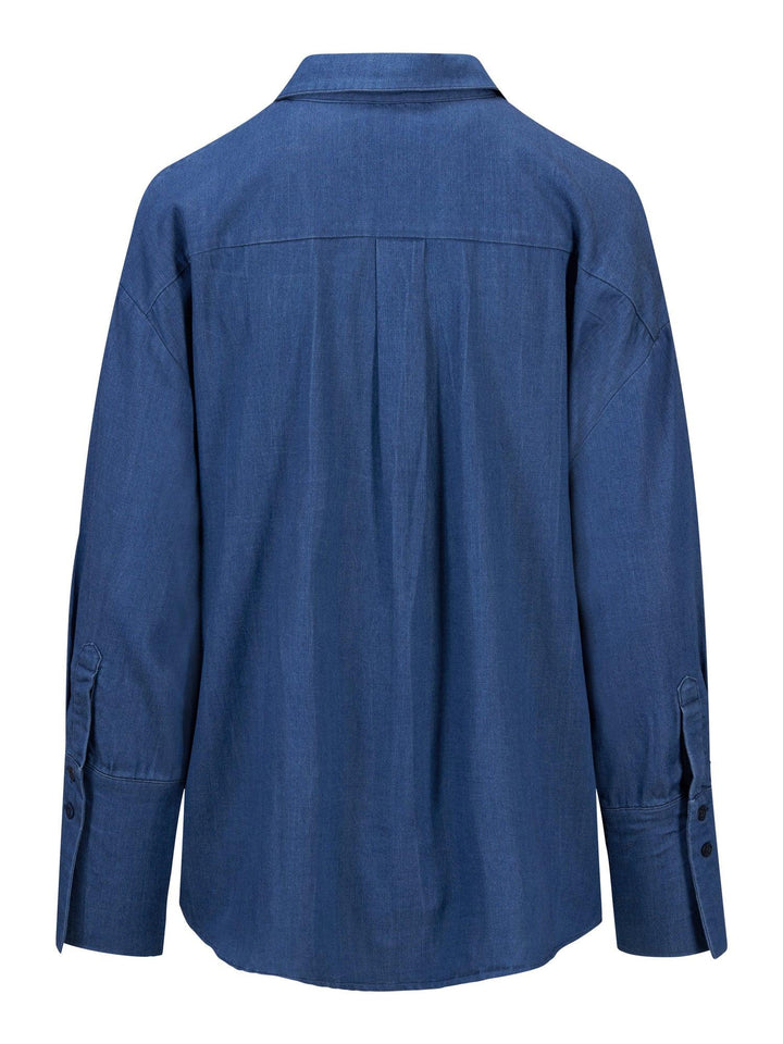 Sunniva Tencel Shirt, Dark Blue
