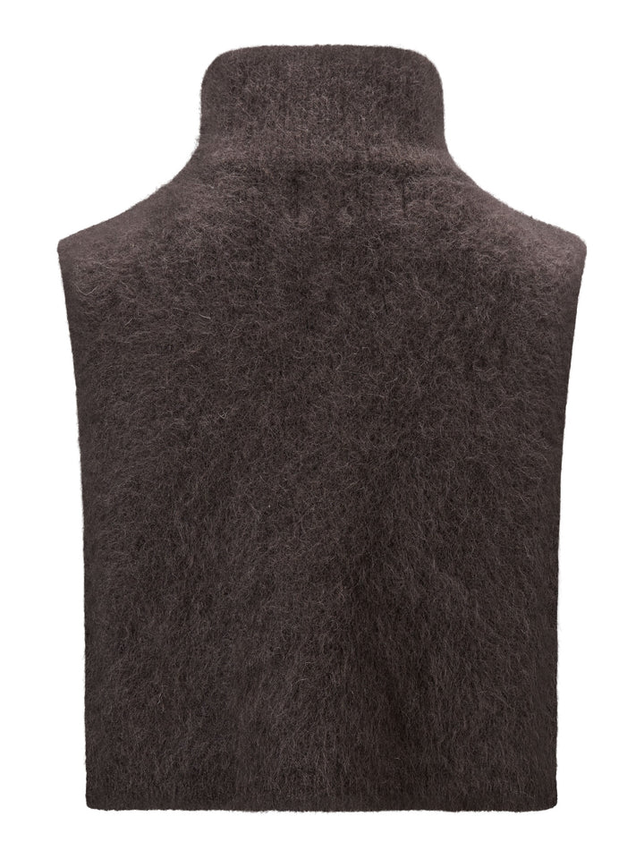 Belinda Chunky High Neck, Dark Brown