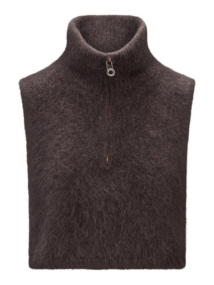 Belinda Chunky High Neck, Dark Brown