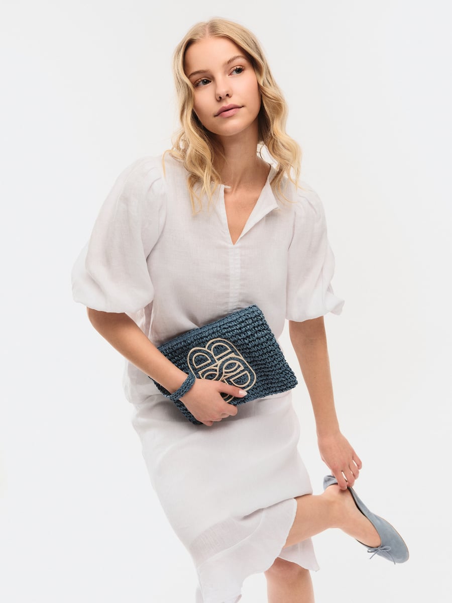 Ella &amp; il blå tilbehør veske - på modell