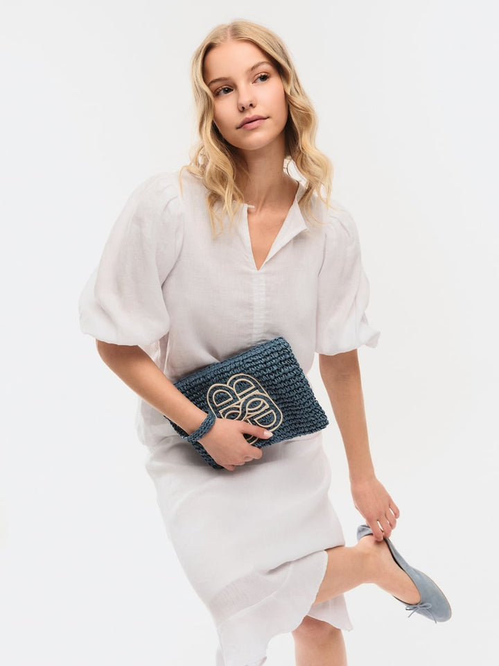 Ella &amp; il blå tilbehør veske - på modell