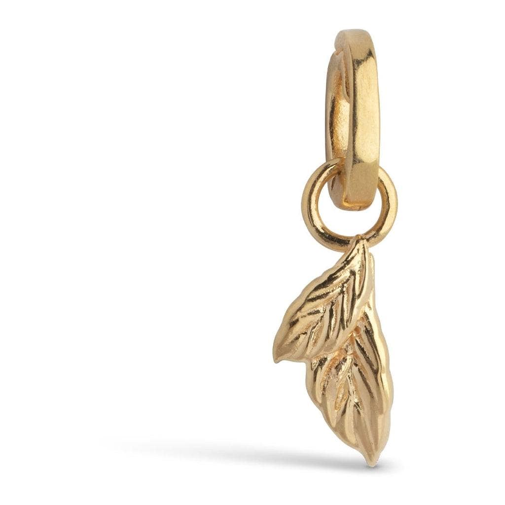 ENAMEL gull smykker anheng - fra siden