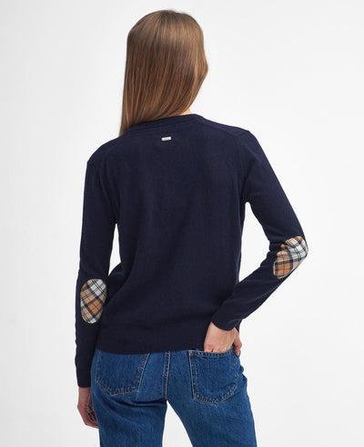 Pendle Knitted Cardigan, Navy fra Barbour - bilde 3