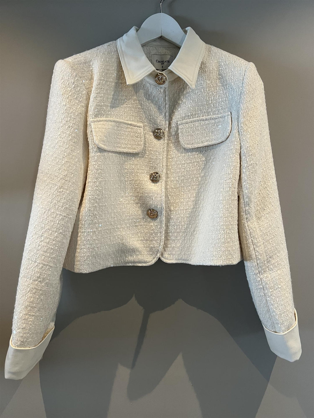 From Paris With Love ecru jakke blazer - forfra
