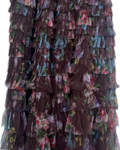 Kappeskjørt Blomst, Choco