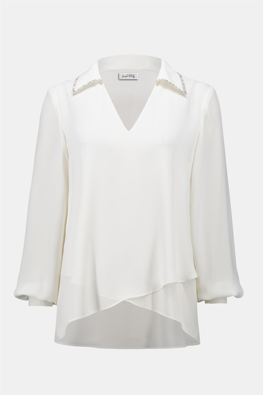 Joseph Ribkoff hvit bluse - forfra