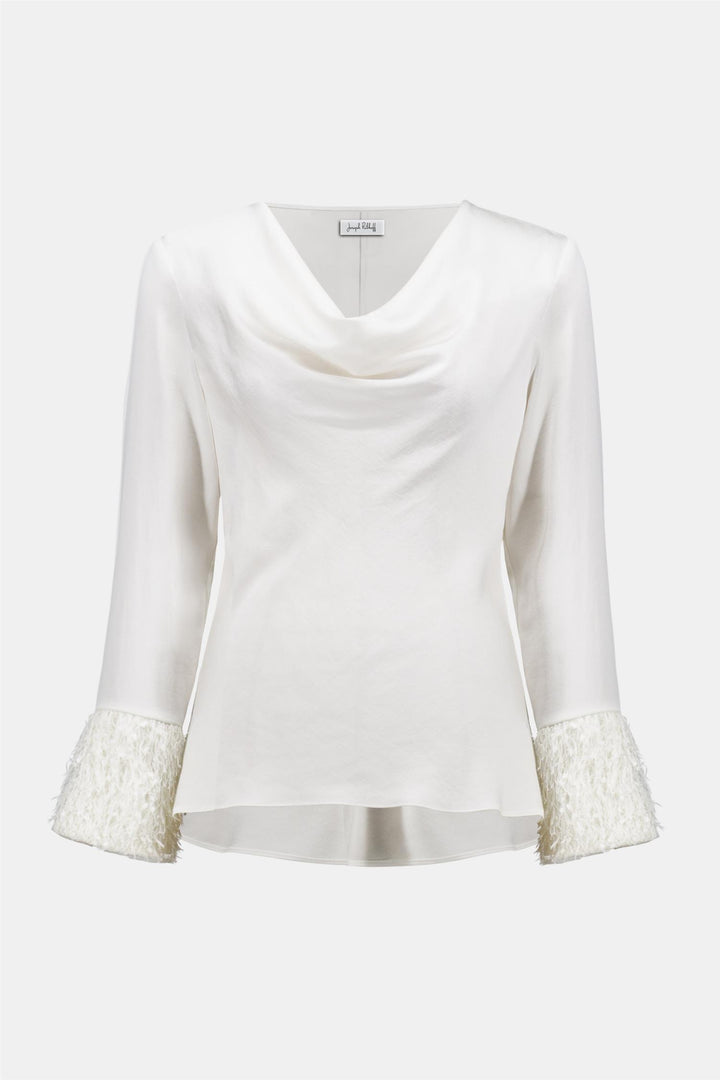 Joseph Ribkoff hvit bluse - forfra