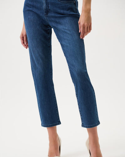 Gia | Classic Slim Fit Stretch Jeans, Medium Blue