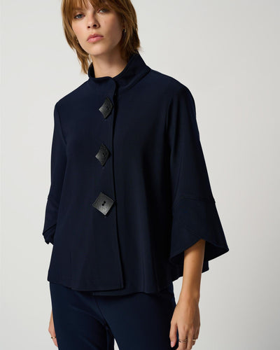 Classic Trapeze Jacket, Midnight Blue