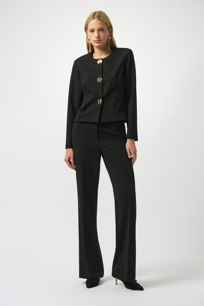 Scuba Crepe Boxy Blazer, Black fra Joseph Ribkoff - bilde 5