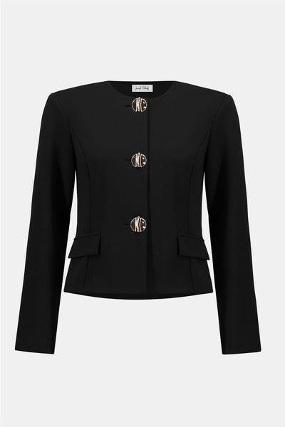 Scuba Crepe Boxy Blazer, Black fra Joseph Ribkoff hos Tråkk Inn