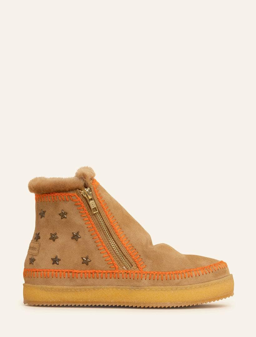 Setsu Stars Crochet, Saffron Suede