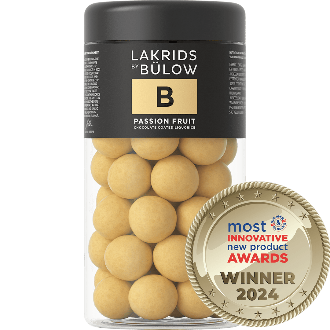 LAKRIDS by BÜLOW gull lakris passion fruit - forfra