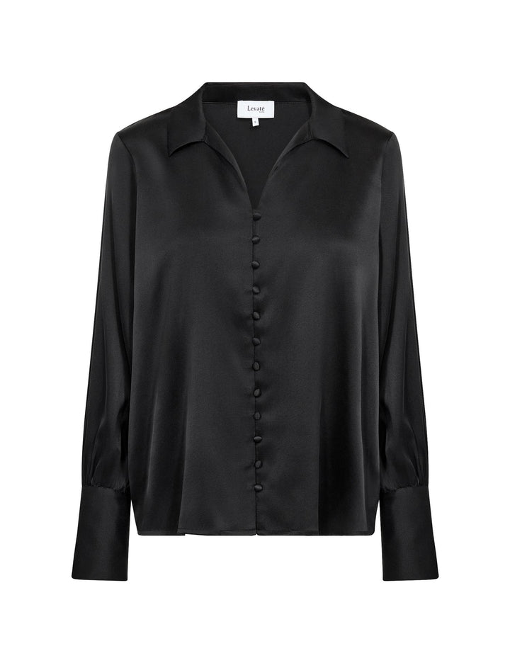 Levetè Room svart bluse - forfra