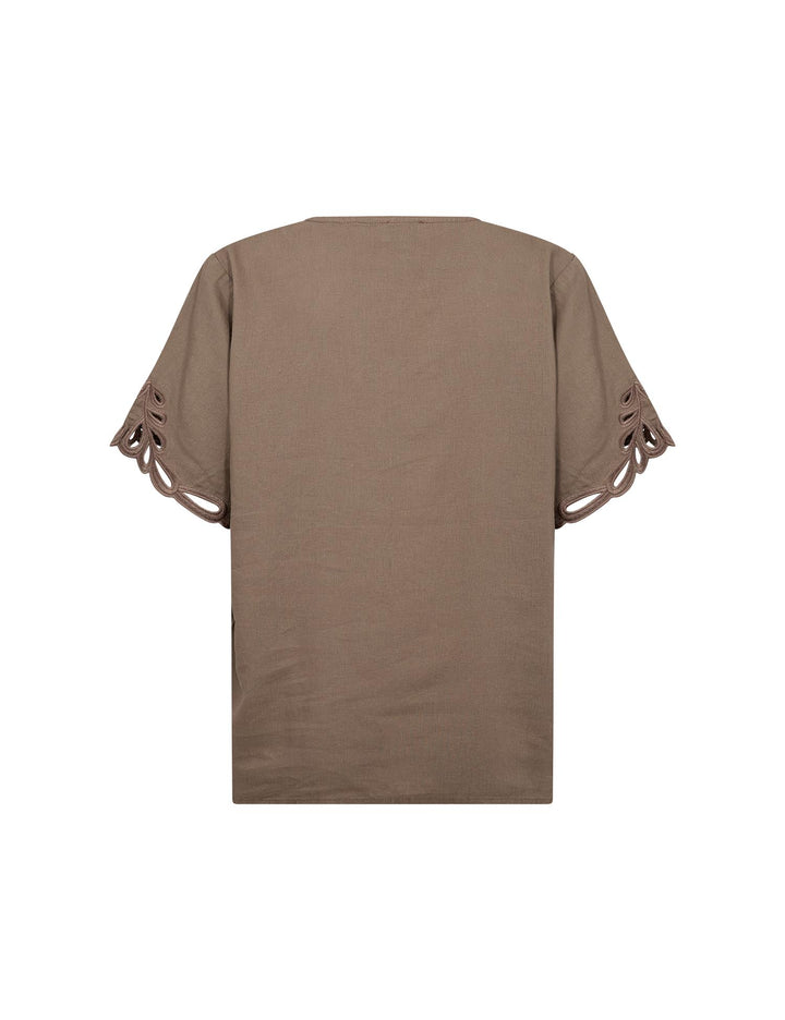 Levetè Room brun bluse - helfigur