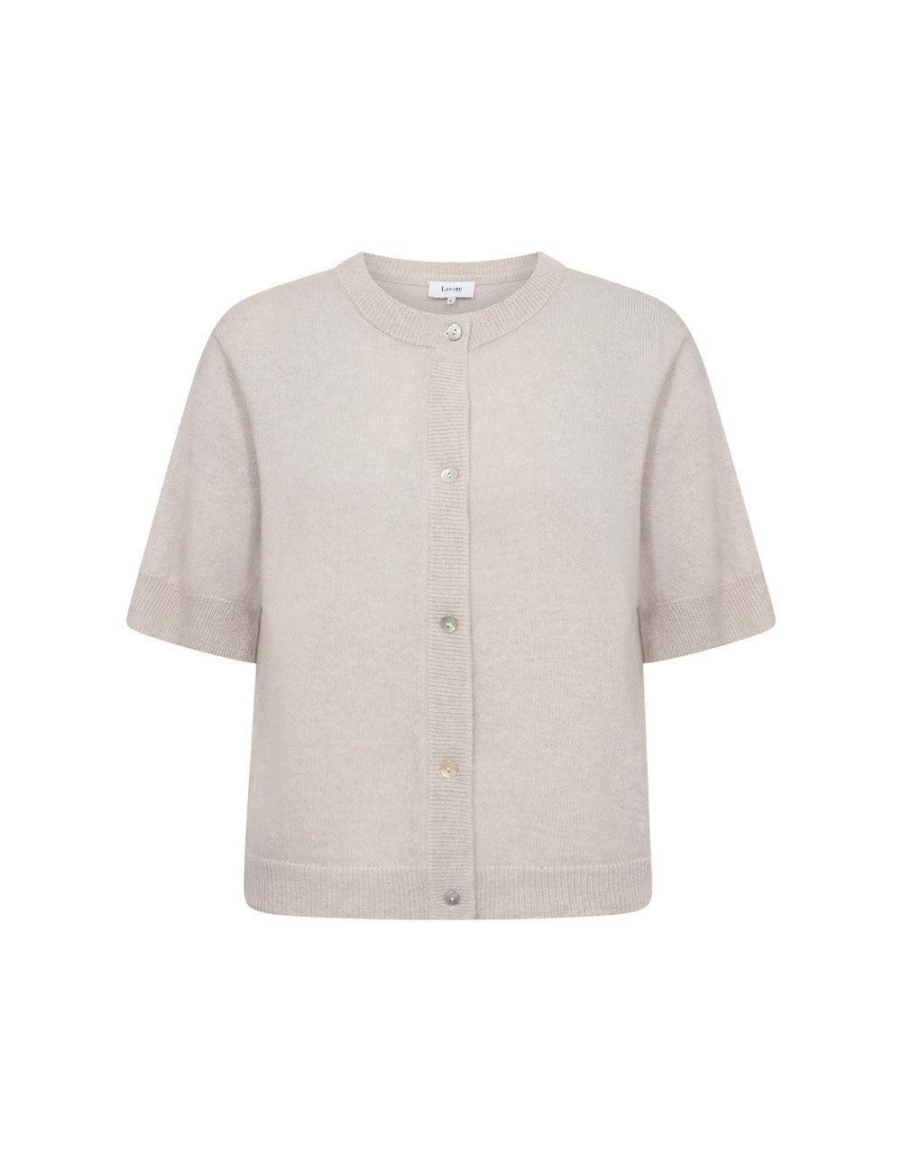 Levetè Room taupe cardigan - forfra