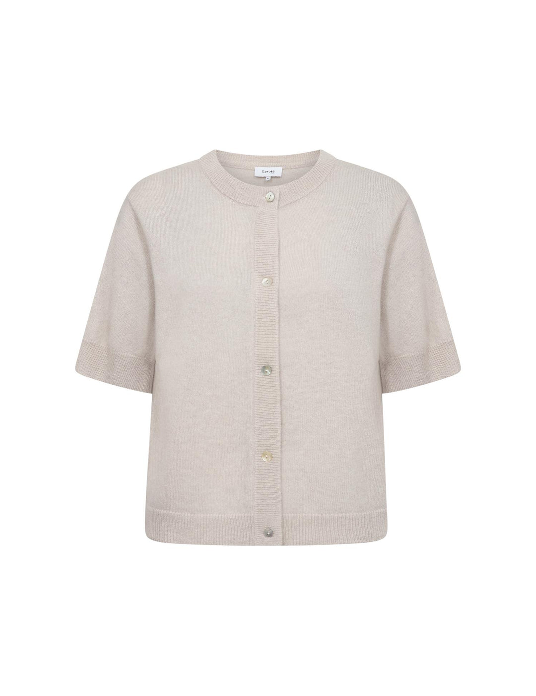 Levetè Room taupe cardigan - forfra