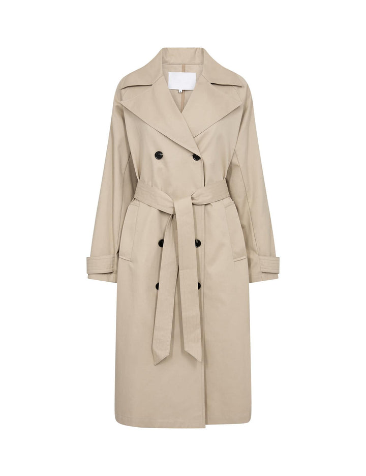 Levetè Room taupe Levete Room beige trenchcoat - forfra