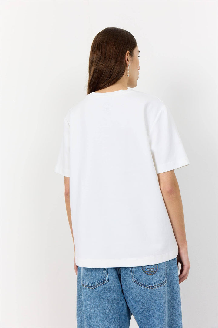 Levetè Room hvit overdel t-shirt - bakfra