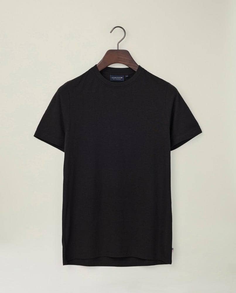 Stephanie Wool Blend Tee, Black