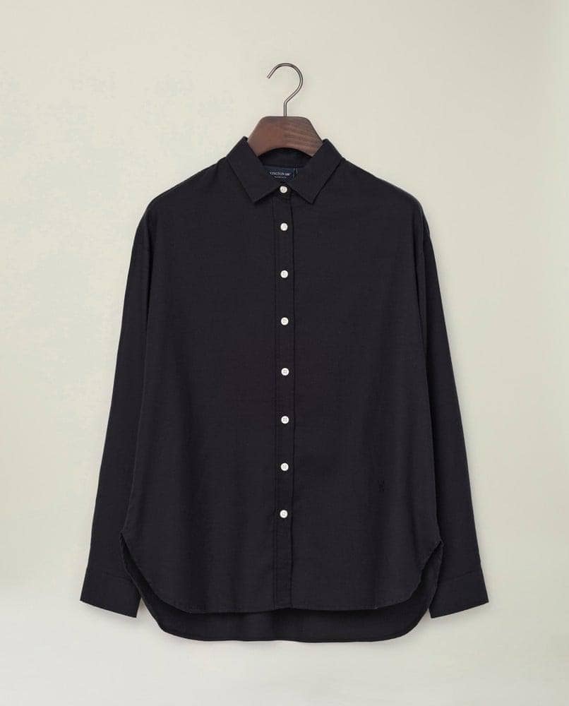 Hedvig Wool Blend Shirt, Black