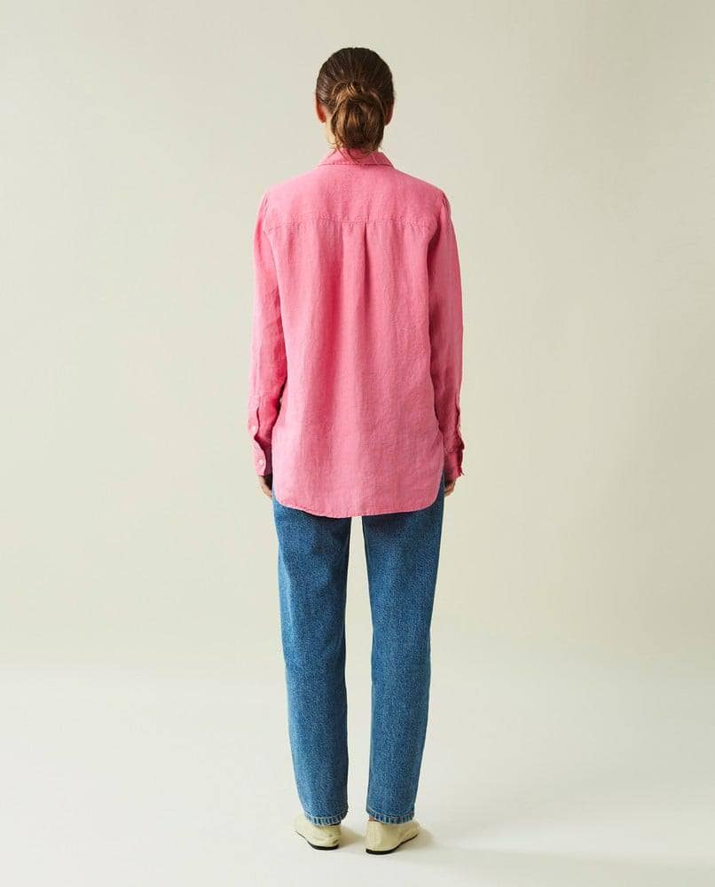 Isa Linen Shirt, Pink