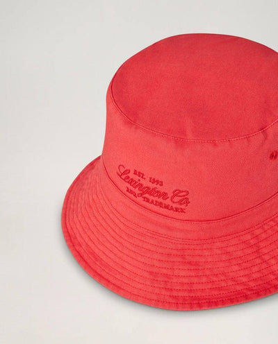 Bridgehampton Denim Bucket Hat, Red